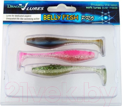 Мягкая приманка Dragon Belly Fish Pro / BF40D-MIX-3 (3шт)