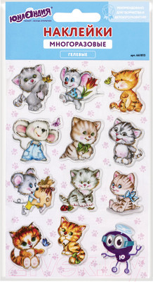 Набор наклеек Юнландия Кошки-мышки / 661815