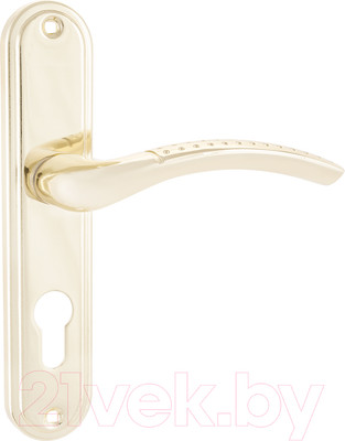 Ручка дверная Аллюр 132-1 GP 55мм (латунь)