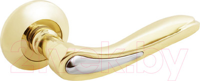 Ручка дверная Аллюр Арт Лайза 1862 РВ/СР (золото/хром)