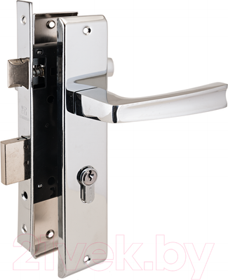 Замок врезной Аллюр АРТ ЗВ4-70.09 CP (хром)