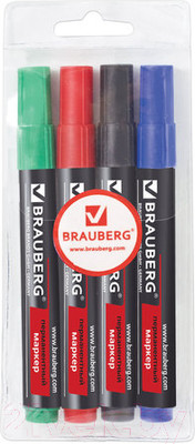 Набор маркеров Brauberg Contract / 150474 (4шт)
