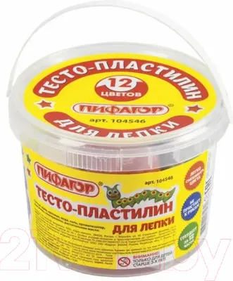 Набор для лепки Пифагор 104546 (12 цв)