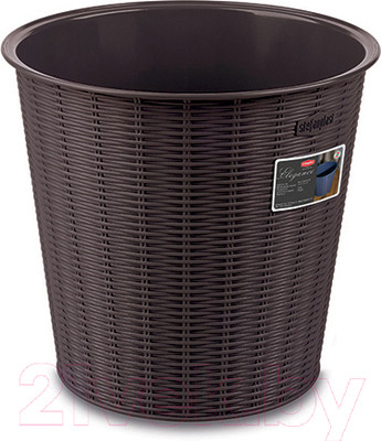 Корзина для бумаг Stefanplast 28x26.5 / 29702 (коричневый)