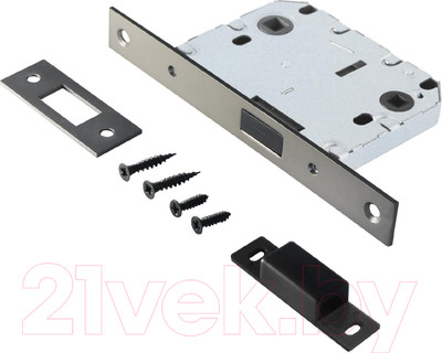 Защелка врезная с фиксацией Аллюр Арт L7050-MS MBN (графит)