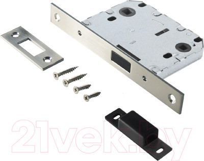 Защелка врезная с фиксацией Аллюр АРТ L7050-MS SN (матовый никель)