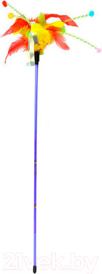 Игрушка для кошек Duvo Plus Удочка с перьями / 1717032/DV