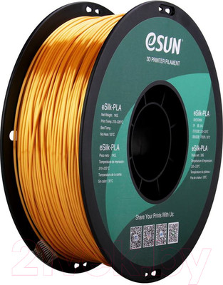 Пластик для 3D-печати eSUN eSilk-PLA / eSilk-PLA175J1 (1.75мм, 1кг, золото)