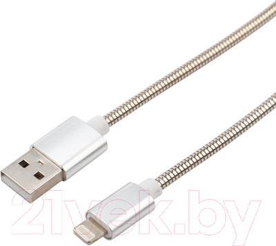 Кабель Rexant USB Lightning / 18-7057 (1м, матовая сталь)
