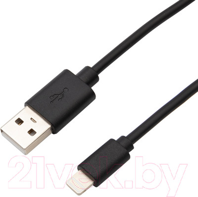 Кабель Rexant USB Lightning / 18-7050 (1м, черный)