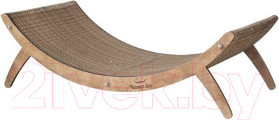 Лежанка-когтеточка Чешир Уфолог / 375-26 (коричневый)