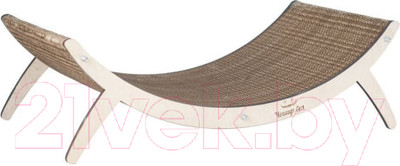 Лежанка-когтеточка Чешир Уфолог / 375-25 (бежевый)