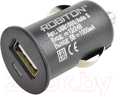 Адаптер питания автомобильный Robiton USB1000/Auto S