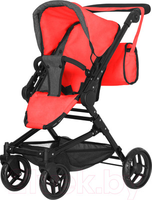 Коляска для куклы Carrello Magia 3 в 1 / 9636 (Red)