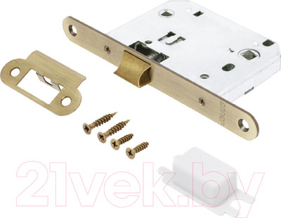 Защелка врезная с фиксацией Аллюр Арт L7050R AB (старая бронза)