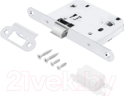 Защелка врезная с фиксацией Аллюр Арт L7050R CP (хром)