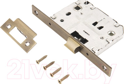 Защелка врезная с фиксацией Аллюр Арт L7050S MAB (матовая бронза)