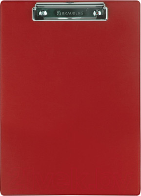 Планшет с зажимом Brauberg Number One / 232219 (бордовый)