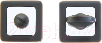 Фиксатор дверной защелки Аллюр АРТ BK-S1 ORB/CP (темная медь/хром)