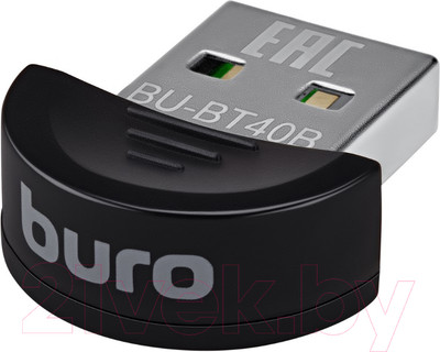 Bluetooth-адаптер Buro BU-BT40B (20м, черный)
