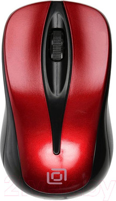Мышь Оклик 675MW (черный/красный)