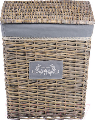 Корзина для белья Natural House Лен 470x350x550 / EW-19 XL (серый)
