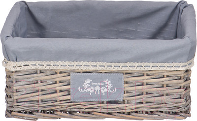 Корзина Natural House Лен 400x310x170 / EW-19 M (серый)