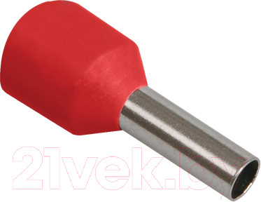 Наконечник-гильза для кабеля IEK UGN10-001-03-12 (100шт, темно-красный)