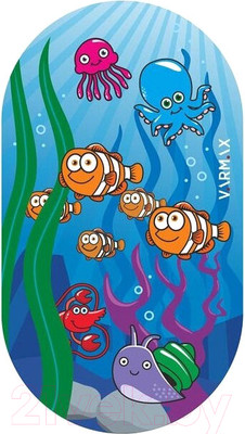 Коврик на присосках Varmax Морская фауна DF-254 (68x38)