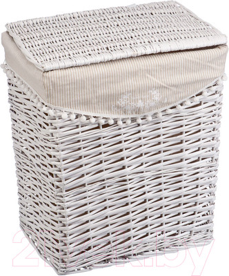 Корзина для белья Natural House Колокольчик 470x350x550 / EW-31 XL (белый)