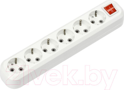 Колодка удлинителя SmartBuy SBE-16-6-00-ZS (с выключателем)