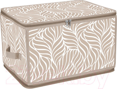 Кофр для хранения Handy Home Листья 400x300x250 / ESH22 L (бежевый)