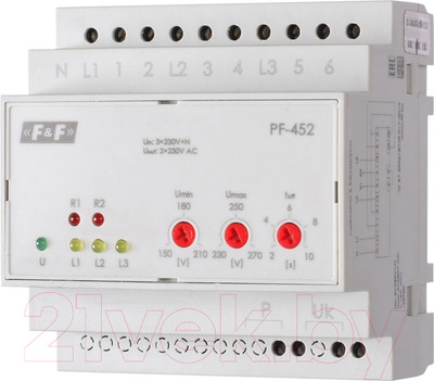 Переключатель фаз Евроавтоматика PF-452 / EA04.005.004