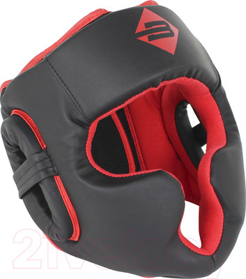 Боксерский шлем BoyBo Атака (L/XL, черный/красный)