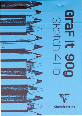 Скетчбук Clairefontaine Graf It / 96730C (голубой)