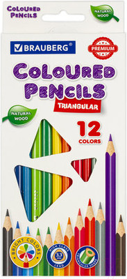 Набор цветных карандашей Brauberg Premium / 181651 (12цв)