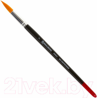 Кисть для рисования Brauberg Синтетика 7 / 200852 (круглая)