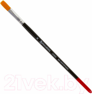 Кисть для рисования Brauberg Синтетика 8 / 200869 (плоская)