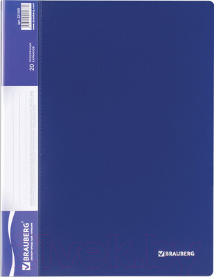 Папка для бумаг Brauberg Стандарт / 221595 (синий)