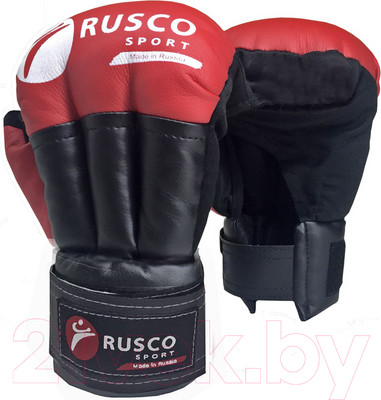 Перчатки для рукопашного боя RuscoSport Классик (12oz, красный)