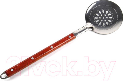 Шумовка Chugun Invest 37см (нержавеющая сталь/дерево)