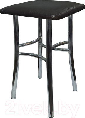 Табурет ВВР Квадрат (экокожа шоколад крокодил)