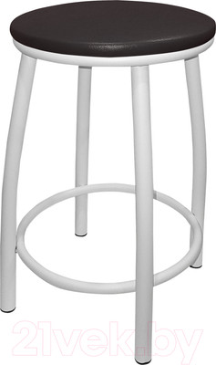 Табурет ВВР Премиум (белый/экокожа шоколад)