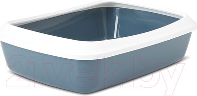 Туалет-лоток Savic Iriz 42 02630WBS (белый/лазурь)