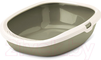 Туалет-лоток Savic Gizmo Large 7011MGTG (мокка-гранит/зеленый)