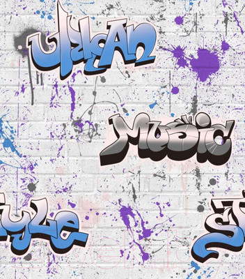 Бумажные обои Белобои Граффити С1-МО к-2 (симплекс)