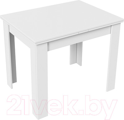 Обеденный стол ТриЯ Промо тип 3 (белый/белый)