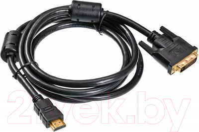 Кабель Buro HDMI-19M-DVI-D-1.8M (1.8м, черный)