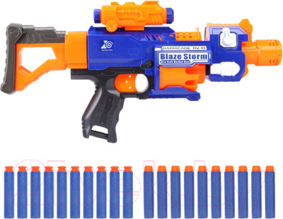 Бластер игрушечный Наша игрушка С мягкими пулями / 7055