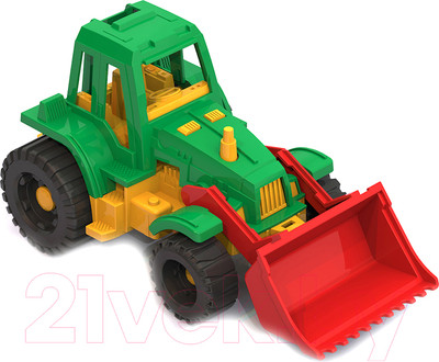 Трактор игрушечный Нордпласт Ижора с грейдером / 151